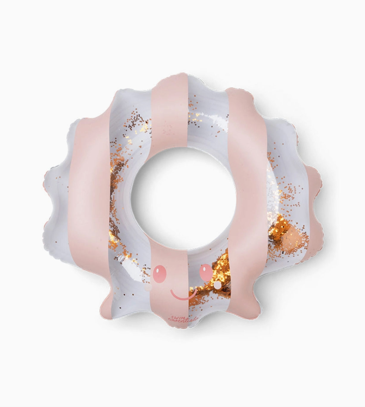 Bouée coquillage - Rose à paillette