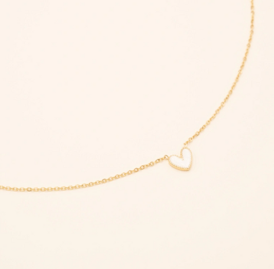 Collier coeur - Doré